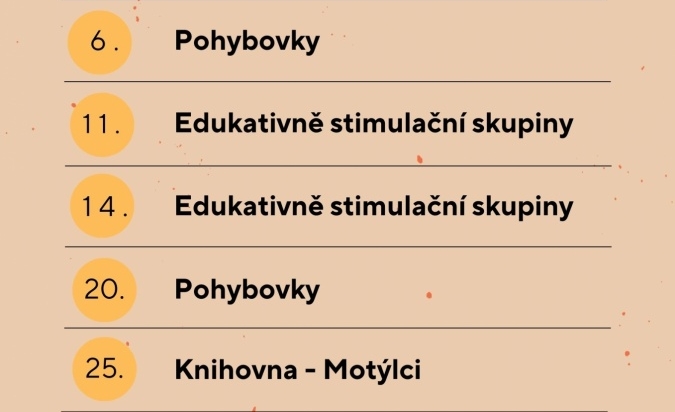 Měsíční plán na listopad