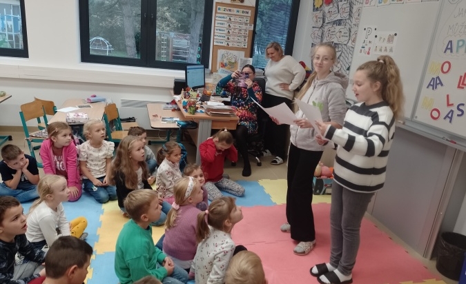 Zvířata z klubu pomáhají s učením - písmeno 